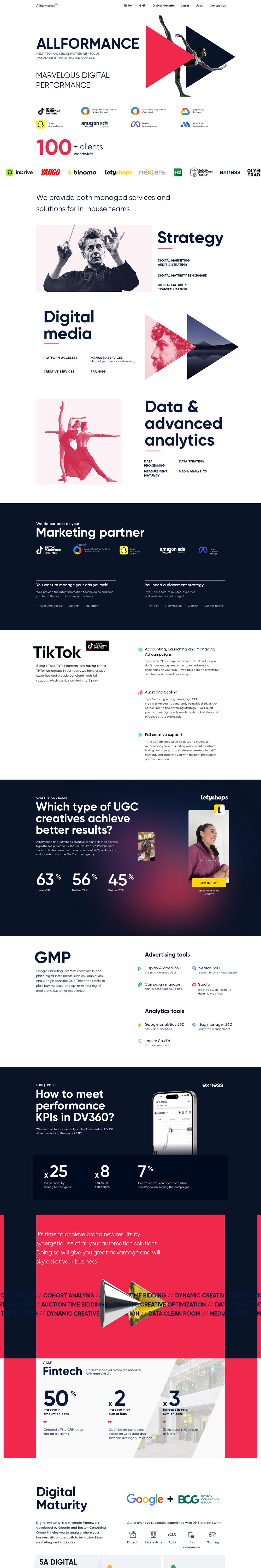 allformance.com — site Allformance — capture d'écran du site