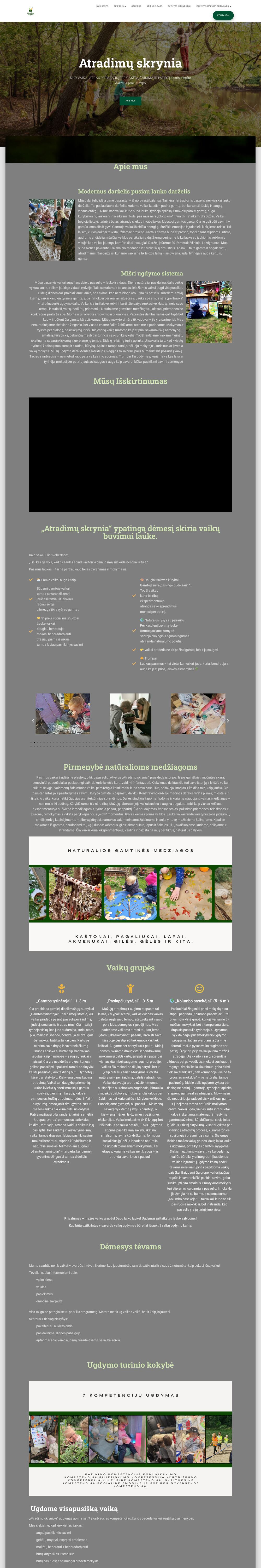 atradimu.com — installation du Facebook Pixel — capture d'écran du site