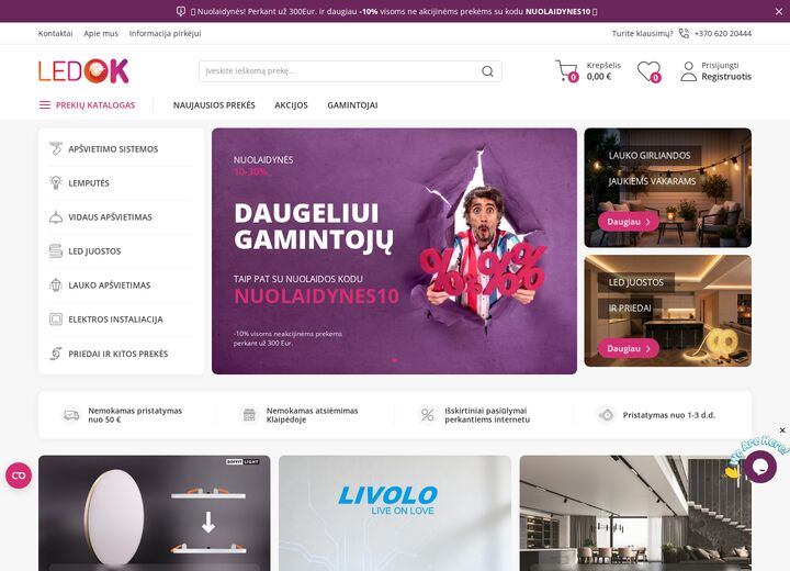 ledok.lt — capture d'écran