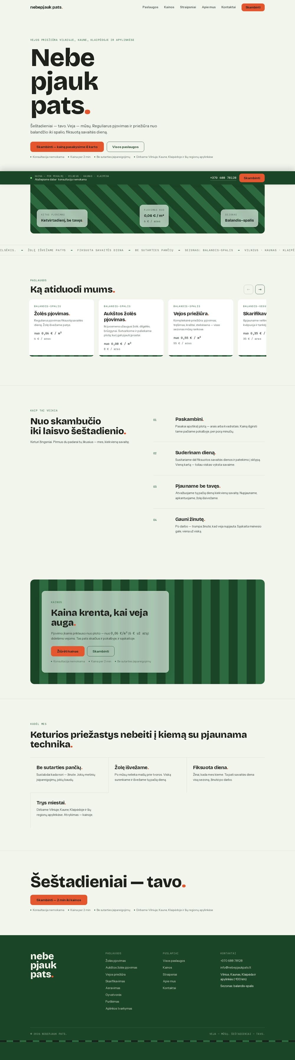 nebepjaukpats.lt — vejos pjovimo paslauga „Nebepjauk pats“ — svetainės ekrano nuotrauka