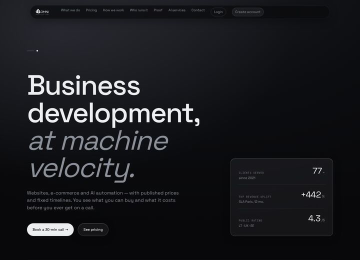 omnibusinesslab.com — capture d'écran