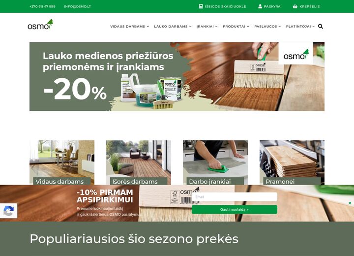 osmo.lt — capture d'écran